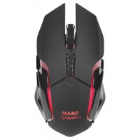 RATON OPTICO WIRELESS MMW NEGRO MARS GAMING