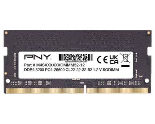 DDR4 SODIMM PNY 8GB CL22 3200