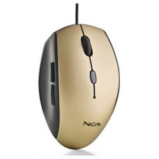 NGS WIRED ERGO SILENT MOUSE + USB TYPE C ADAP GOLD