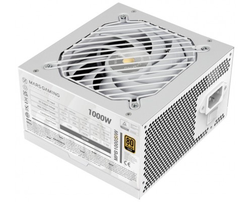 FUENTE ALIM. 1000W SI 80+ BLANCO MARS GAMING