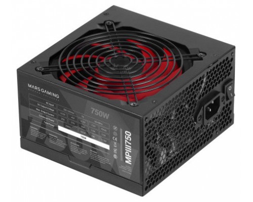 MARS GAMING Fuente Alimen. MPIII 750W, 85% Silent