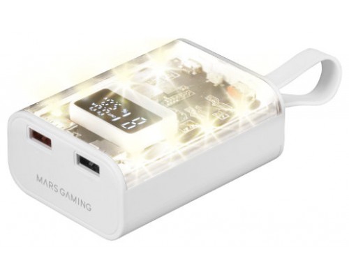 POWER BANK MPK-10K 10000mAh 22.5W BLANCO MARS GAMING