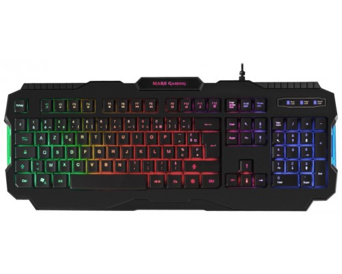 TECLADO MARS GAMING MRK0FR USB 2.0 RGB FRANCES·