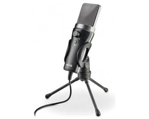 NGS Micrófono PC Usb con soporte tripode
