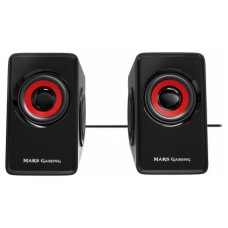 Mars Gaming Altavoces 2.0 MS1 negro/rojo