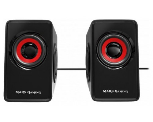 Mars Gaming Altavoces 2.0 MS1 negro/rojo