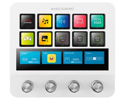 PLATAFORMA DE CONTROL MSD-PRO BLANCO MARS GAMING