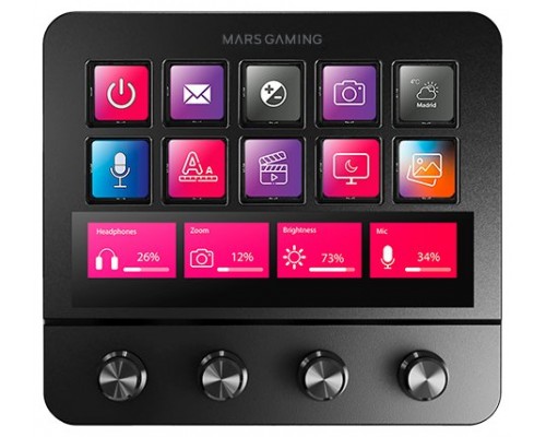 PLATAFORMA DE CONTROL MSD-PRO NEGRO MARS GAMING