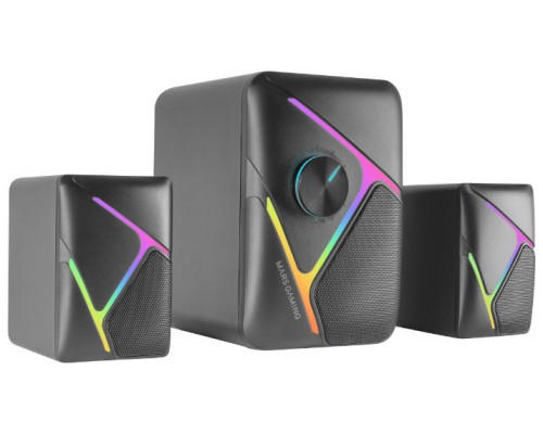 ALTAVOCES BLUETOOTH MS-H21 RGB NEGRO MARS GAMING