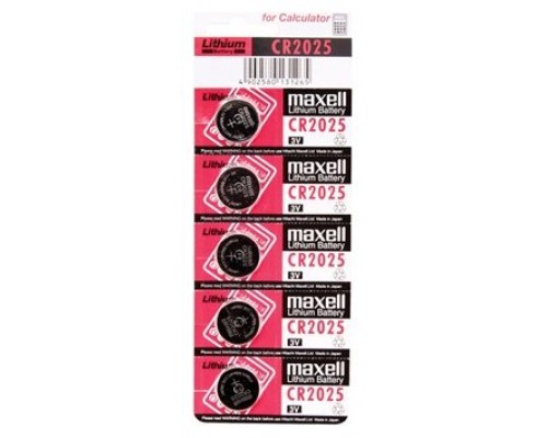 Maxell  Pila Botón Litio CR2025 3V Blister*5