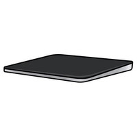Raton inalambrico apple magic trackpad negro