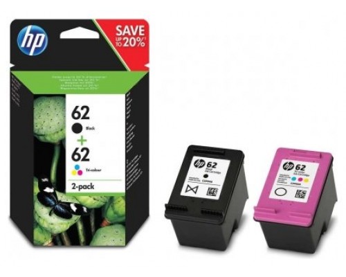 TINTA HP 62 PACK AHORRO NEGRO TRICOLOR