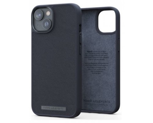 FUNDA IPHONE 12/13/14 PRO CUERO GENUINO NEGRO NJORD