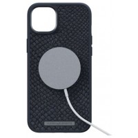 FUNDA MAGSAFE IPHONE 14 PIEL DE SALMON NEGRO NJORD