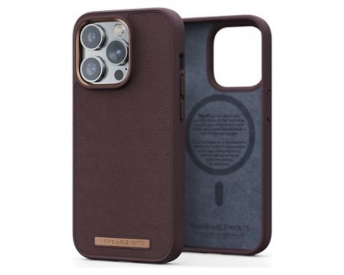 FUNDA MAGSAFE IPHONE 14 PRO PIEL MARRON OSCURO NJORD