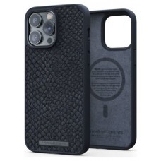 FUNDA MAGSAFE IPHONE 14 PRO MAX PIEL DE SALMON NEGRO NJORD