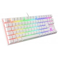 TECLADO GAMING GENESIS THOR 303 TKL RGB BLANCO MECANICO SWITCH OUTEMU MARRON