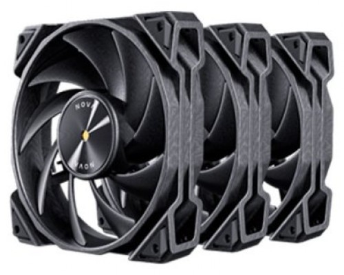 KIT 3 VENTILADORES AUXILIAR NOVA 120 NEGRO ANTEC