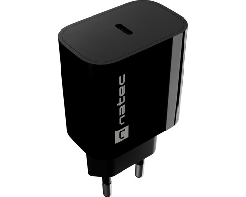 CARGADOR NATEC RIBERA 20W 1XUSB-C PD3.0 NEGRO