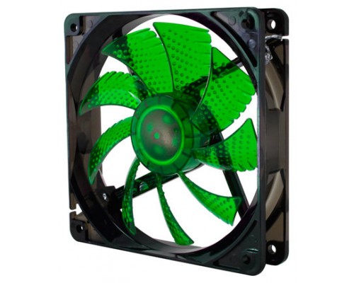 VENTILADOR CAJA NOX COOL FAN LED 120MM NEGRO LED VERDE