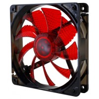 VENTILADOR CAJA NOX COOL FAN LED 120MM NEGRO LED ROJO