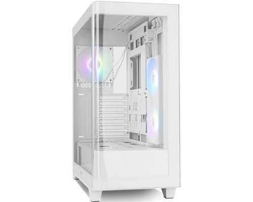 NOX Semitorre HUMMER ETHER  Cristal Curvo Blanco