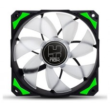 VENTILADOR CAJA NOX HUMMER H-FAN LED 120MM NEGRO LED VERDE