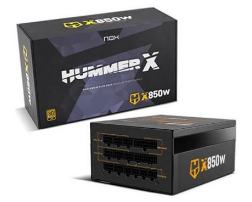 FUENTE ALIMENTACION NOX HUMMER X 850W 80+ GOLD ATX NEGRO