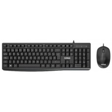 Nilox Teclado y raton Usb NXKME0012 Negro