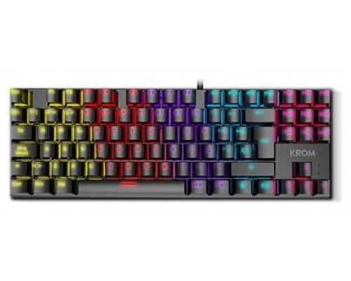 KROM Teclado Gaming NXKROMKASICTKL  TKL RAINBOW