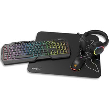 KROM KENTA PC Combo Gaming 4 en 1 RGB Negro-IA10 KROM KENTA PC Combo Gaming 4 en 1 RGB Negro