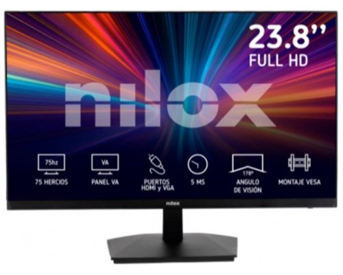 MONITOR 23.8" NILOX NXM24FHD11 LED FHD 75HZ 16:9 5MS HDMI/VGA