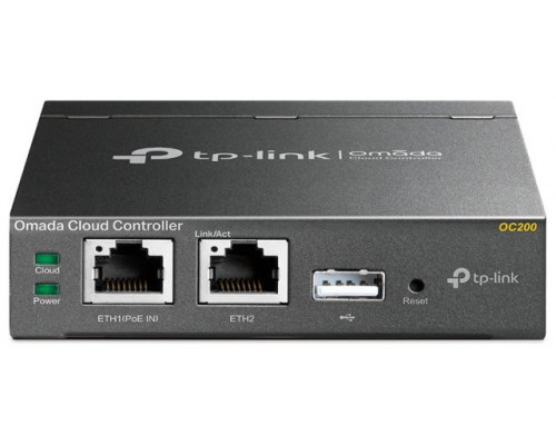 CONTROLADOR CLOUD OMADA TP-LINK OC200 2PTOS ETHERNET 1PTO MICROUSB SOPORTE CLOUD