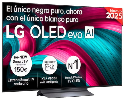 TV LG OLED EVO AI OLED55C64LA.AEU 55" 4K ULTRAHD 120HZ SMART TV WEBOS DOLBY VISION LIBRE DE REFLEJOS 99,7%-DI258 TV LG OLED EVO AI OLED55C64LA.AEU 55" 4K ULTRAHD 120HZ SMART TV WEBOS DOLBY VISION LIBRE DE REFLEJOS 99,7%