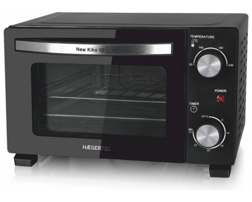 HORNO ELECTRICO NEW KIKO 10L NEGRO HAEGER