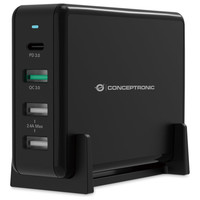 Cargador conceptronic ozul01b carga rapida pd-8MR Cargador conceptronic ozul01b carga rapida pd