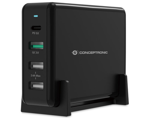 Cargador conceptronic ozul01b carga rapida pd