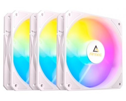 KIT 3 VENTILADORES AUXILIAR P12 A-RGB BLANCO ANTEC