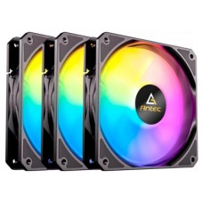 KIT 3 VENTILADORES AUXILIAR P12 A-RGB NEGRO ANTEC