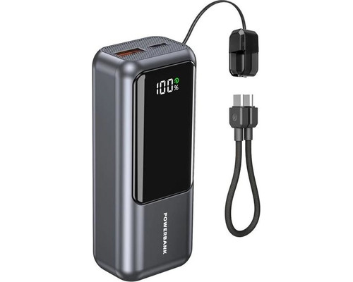Gembird  Powerbank con LCD 10000 mAh Gris