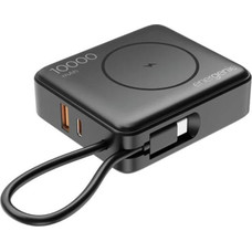 Gembird Powerbank inalámbrico 10000 mAh Negro-IA9 Gembird Powerbank inalámbrico 10000 mAh Negro