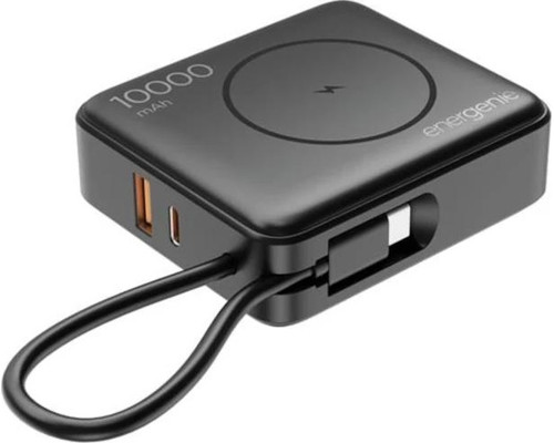 Gembird Powerbank inalámbrico 10000 mAh Negro-IA9 Gembird Powerbank inalámbrico 10000 mAh Negro