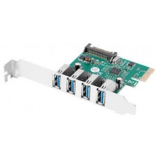 TARJETA PCI EXPRESS LANBERG X1 A 4X USB-A 3,1 GEN1 LOW PROFILE