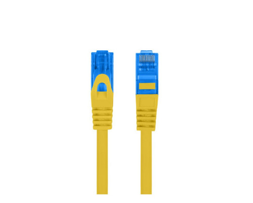 CABLE RED LANBERG CAT.6A S/FTP LSZH CCA 0.5M AMARILLO FLUKE PASSED