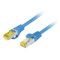 CABLE RED LANBERG LATIGUILLO CAT.6A S/FTP LSZH CU 1M AZUL FLUKE PASSED-1DI CABLE RED LANBERG LATIGUILLO CAT.6A S/FTP LSZH CU 1M AZUL FLUKE PASSED