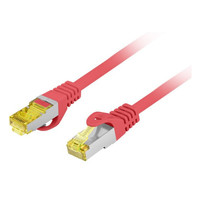 CABLE RED LANBERG LATIGUILLO CAT.6A S/FTP LSZH CU 1M ROJO FLUKE PASSED