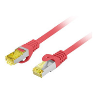 CABLE RED LANBERG LATIGUILLO CAT.6A S/FTP LSZH CU 1.5M ROJO FLUKE PASSED