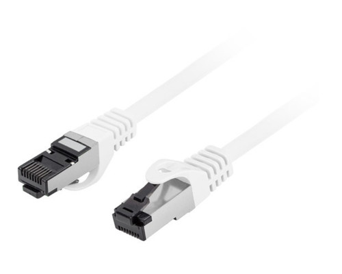 CABLE RED LANBERG LATIGUILLO CAT.8.1 S/FTP LSZH CU 1M BLANCO FLUKE PASSED