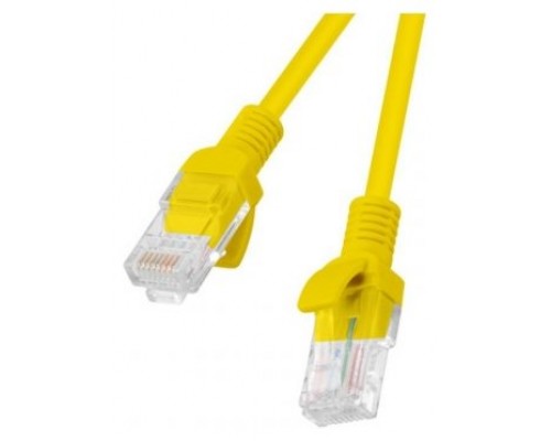 CABLE RED LANBERG LATIGUILLO CAT.6 UTP 0.5M AMARILLO FLUKE  PASSED