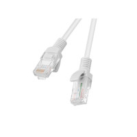 CABLE DE RED LANBERG LATIGUILLO CAT.6 UTP 0.25M GRIS FLUKE PASSED (PACK 10 UDS)